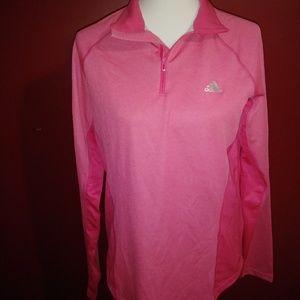 Pink Adidas Casual Sweatshirt